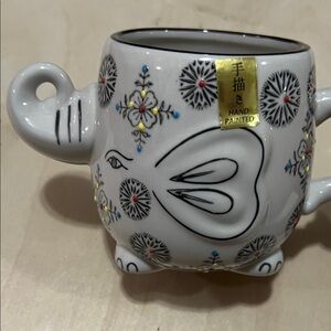 Bohemian Hand Painted Elephant Mug